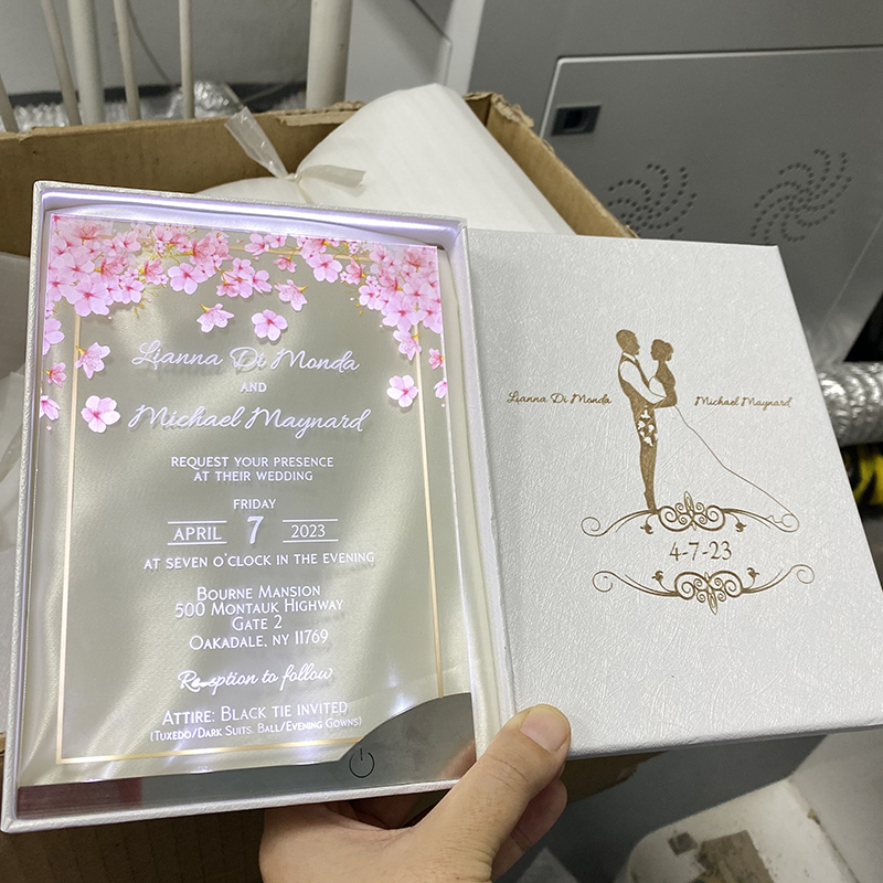 Custom Luxury Acrylic Wedding 